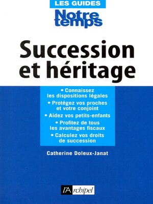 cover image of Succession et héritage
